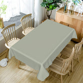 Lofaris Soild Color Sage Green Decorative Rectangle Tablecloth